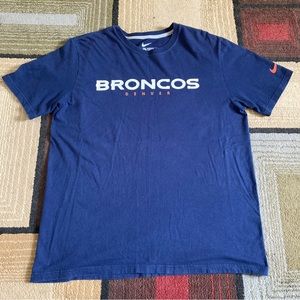 Nike Denver Broncos Shirt Short Sleeve Size L